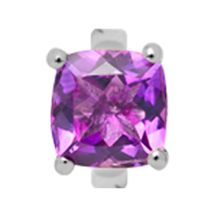 650-S10Amethystp , Christina Collect square Amathyst rings